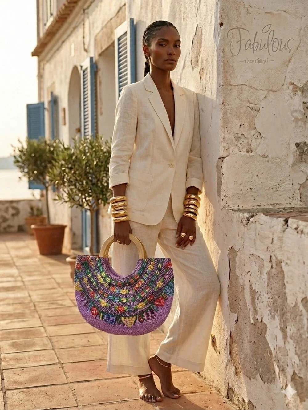 Handwoven Mayan Luna Textiles Purple Embroidered Crescent Tote Bag
